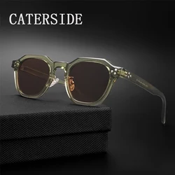 CATERSIDE Retro Polarisierte Sonnenbrille Männer Ultraleicht TR90 Rahmen Polygon Frauen Sonnenbrille Im Freien Hohe Qualität Reise Brillen