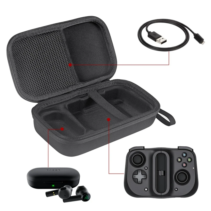 【Superdeals】Tragbarer Game-Controller-Aufbewahrungskoffer, hochwertig, für Razer Kishi Mobile Game Controller (nur Hülle)