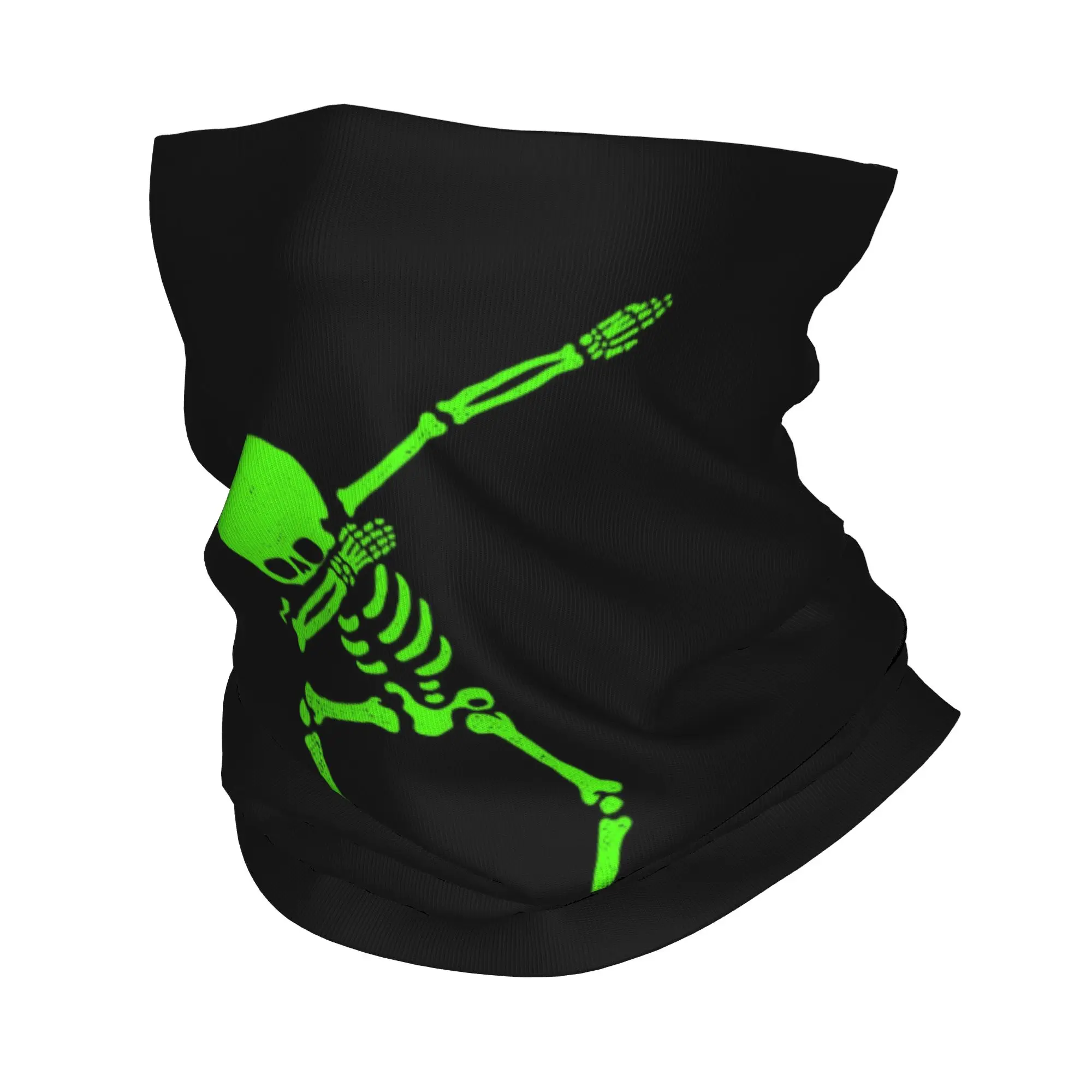 Custom Halloween Dabbing Skeleton Football Bandana Neck UV Protection Face Scarf Cover Women Men Soccer Ball Headband Tube