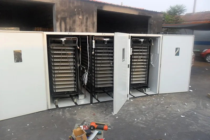 Business Industrial Incubators For Hatching Eggs 8000 Egg Incubator Automatic Egg Turning Full Automatic For Guinea Fowl Silver view 6