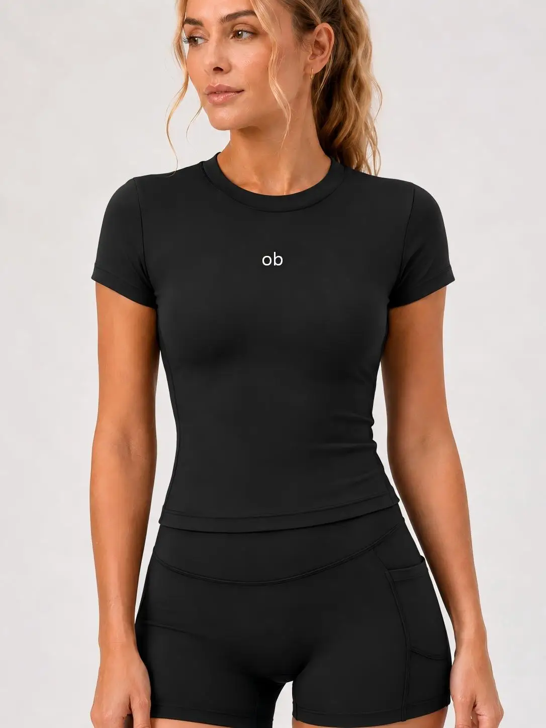 New style fitness wear - women's short-sleeved quick-drying T-shirt, casual summer stretch yoga wear, running sports wear