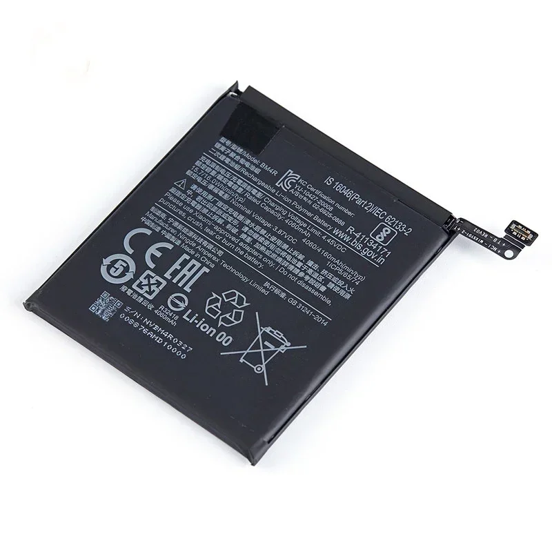 Zupełnie nowa bateria BM4R 4160 mAh do Xiaomi Mi 10 Lite 5G/Mi 10 Lite Zoom Baterie zastępcze do telefonu