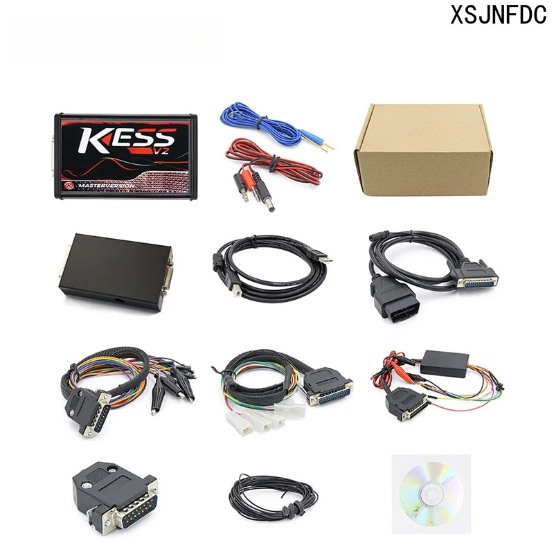 Red board ECU KESS V2 V2.8 K-Suite firmware V5.017 OBD2 programmer/read-write tool