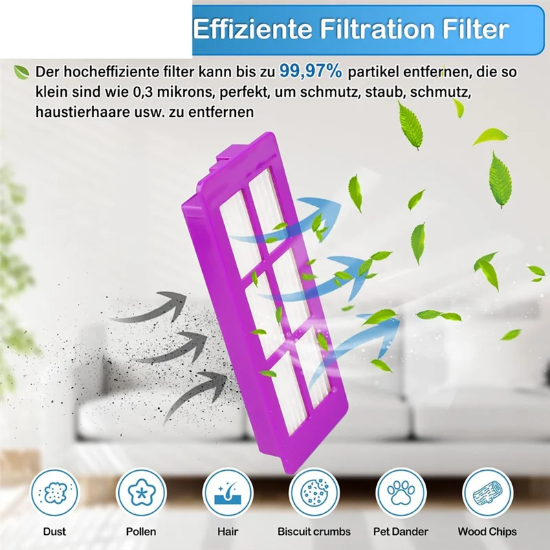 

M04K J15 Pro Ultra Replacement Parts For Eureka J15 Pro Ultra Robot Vacuum Accessories Kit Brush,HEPA Filters,Mopping Pads