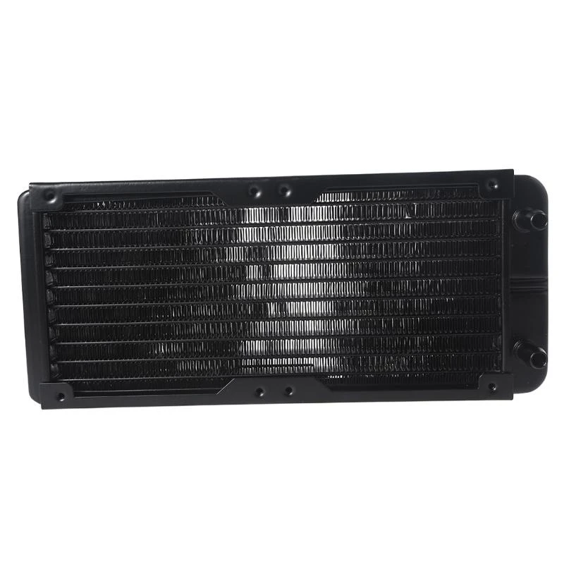 

U55B 9.45"10 Tube Computer Water Cooling Radiator G1/4 Female Thread Heat Dissipation