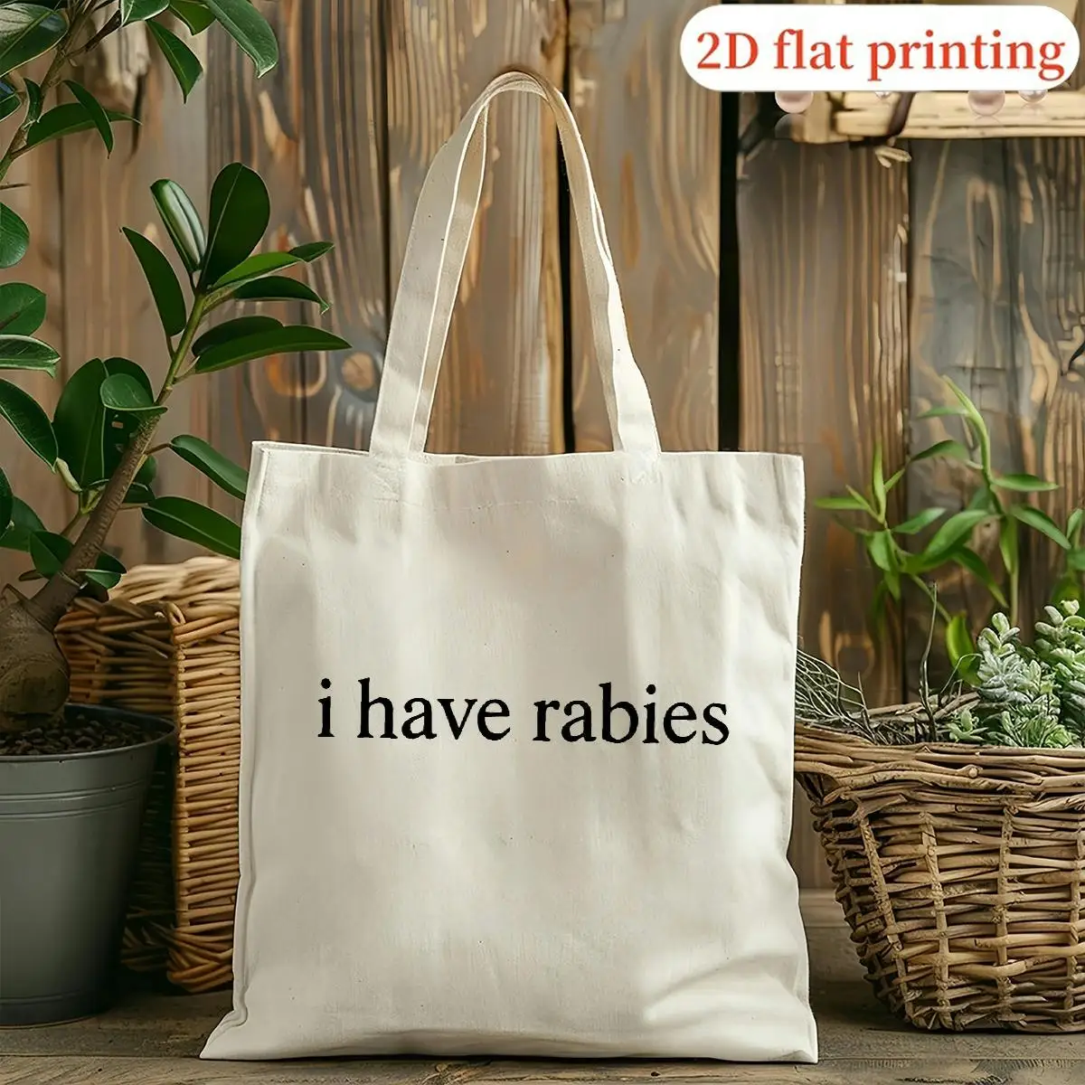 Women's & Unisex White Tote Bag with Minimalist Suitable for Universities, Beach Trips, Holiday Gifting - Portable A2 Shopping B