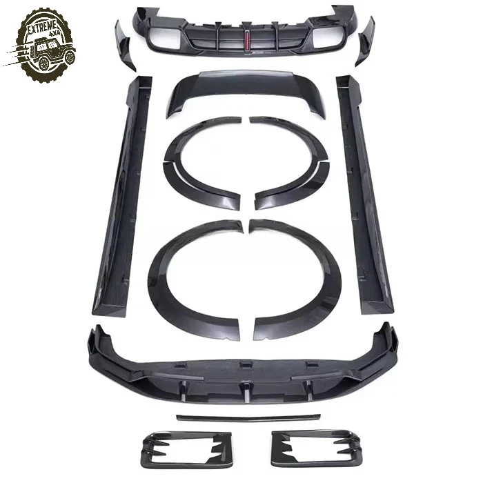 

For Porsche Cayenne 2024+ Carbon Fiber Body Kit CT Style Dry High Quality Front Lip Side Skirt Rear Diffuser Spoiler Wide Body