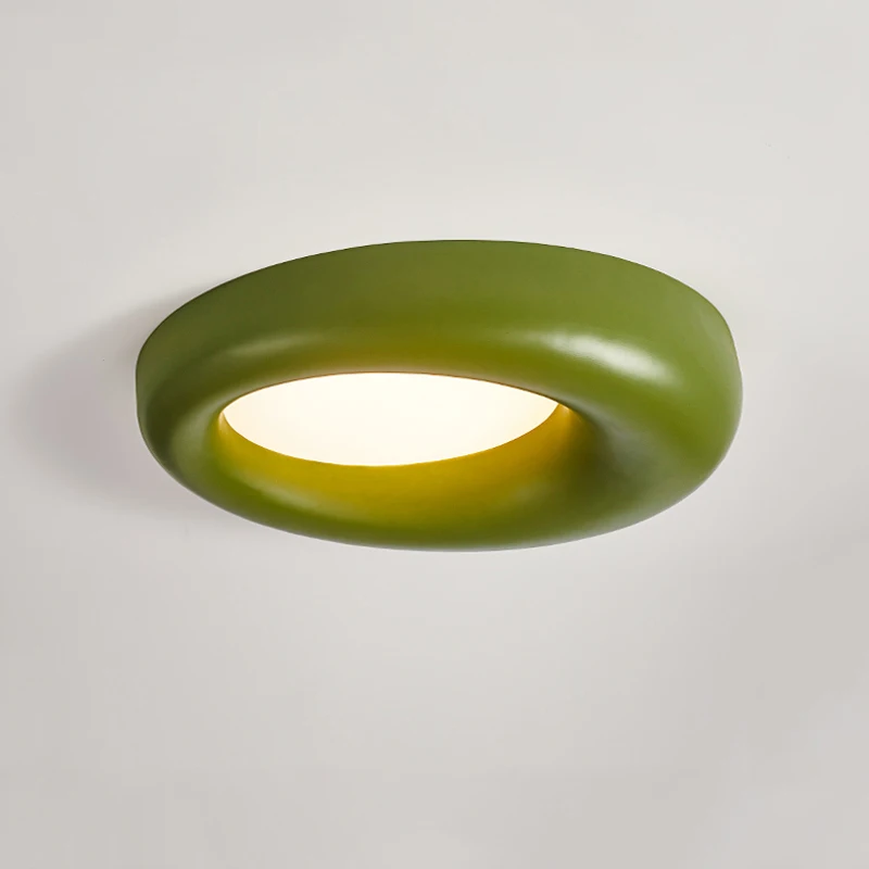 

Nordic Cream Style Ceiling Light Designer Creative Studio Led Decorative Lamp Modern Avocado Green Restaurant Balcony Lighting