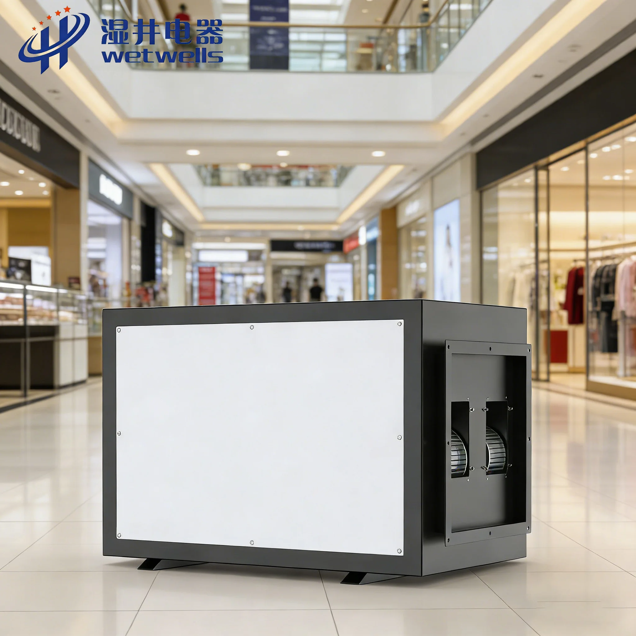 WETWELLS MCH-7G Electric Adjustable Humidity Ceiling Mounted Industrial Dehumidifier 7kg/h 2800m/h New 380V