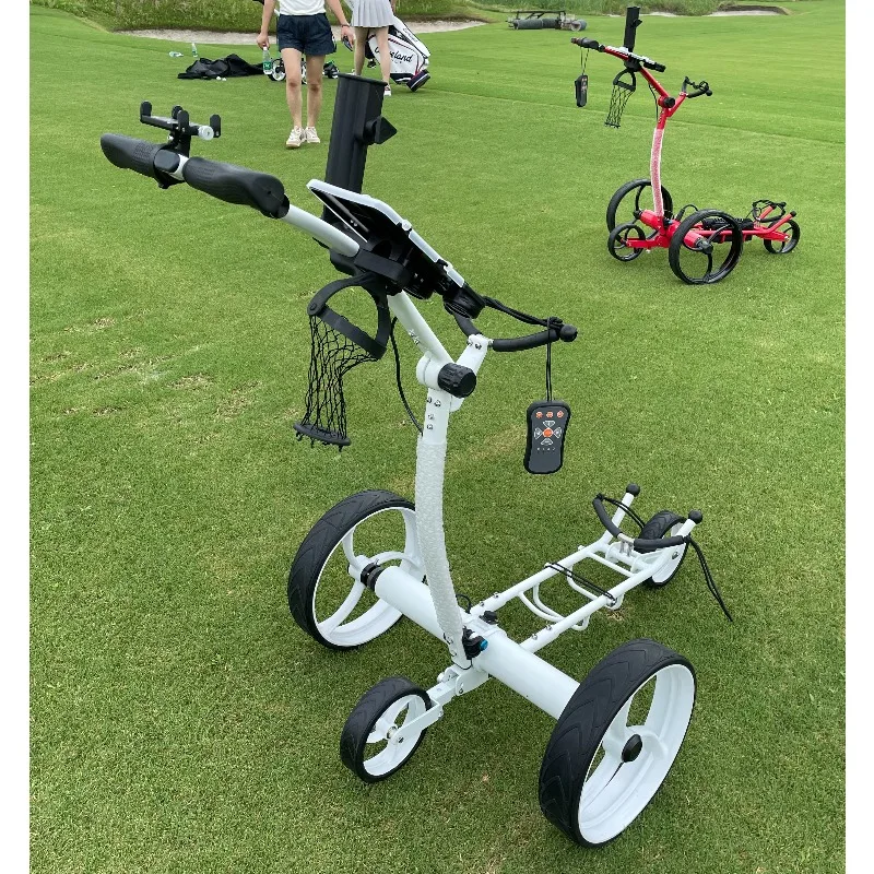 Double Handle DC Electric Drive Remote Control Golf Trolley Advanced Performance System