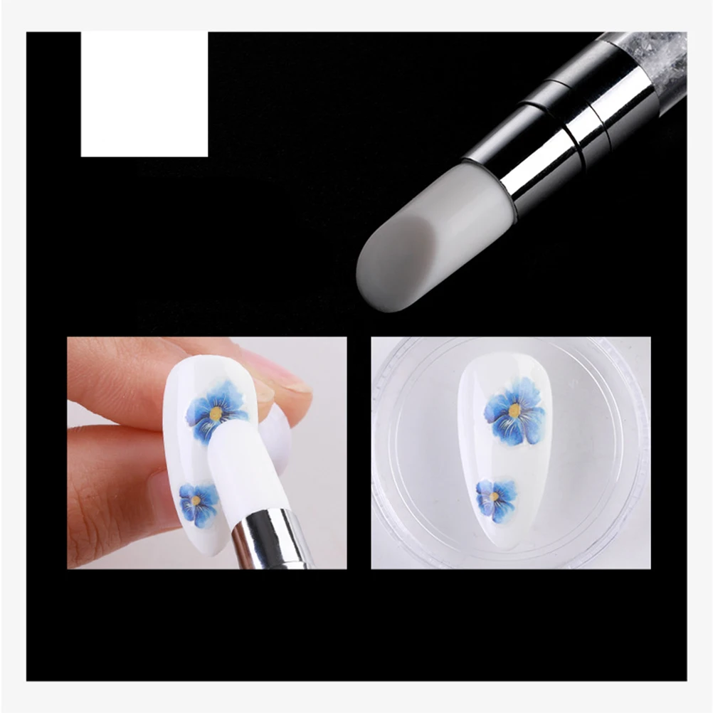 

Art Silicone Pen Shaping Manicure Tool Multifunction Dotting Crafts Double Heads Soft Clay Sculpture Modeling Nail Decals