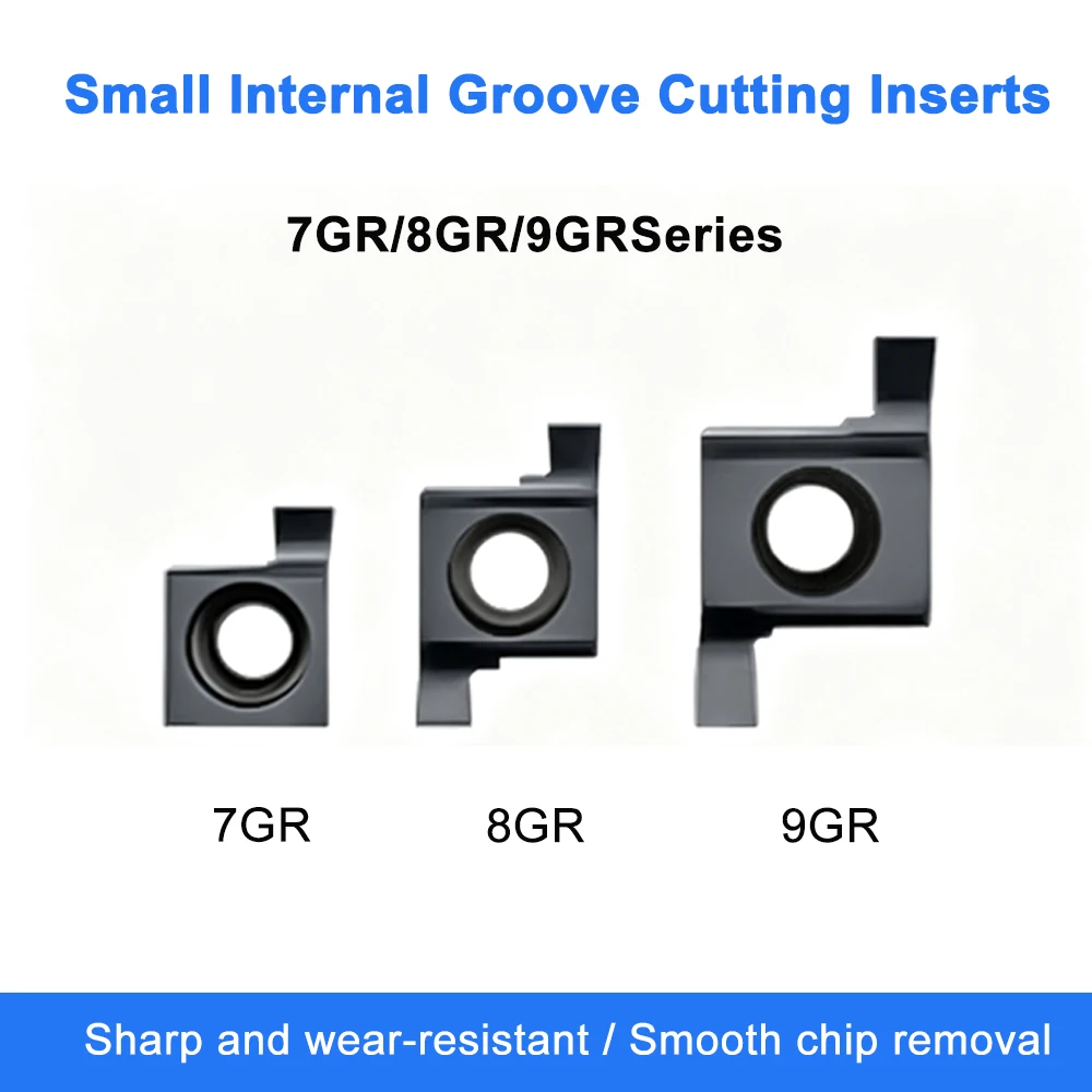 DESKAR 7GR 8GR 9GR100 150 200 250 LDA Grooving Insert Small Hole ID Internal Grooving Shallow to Deep Slotting CNC Lathe Tool