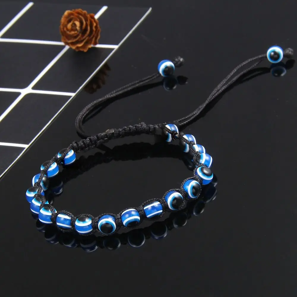 

Handmade Demon Eye Small Bead Multi-color Girl Gift Women Bracelet Braided Bracelet Korean Style Hand Strap Fashion Jewelry