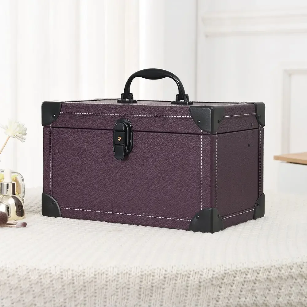 2025 العلامة التجارية الجديدة صندوق ماكياج الفنان المهنية الجمال مستحضرات التجميل حالات يشكلون حقيبة الوشم مسمار متعدد الطبقات صندوق الأدوات التخزين المنظم #5