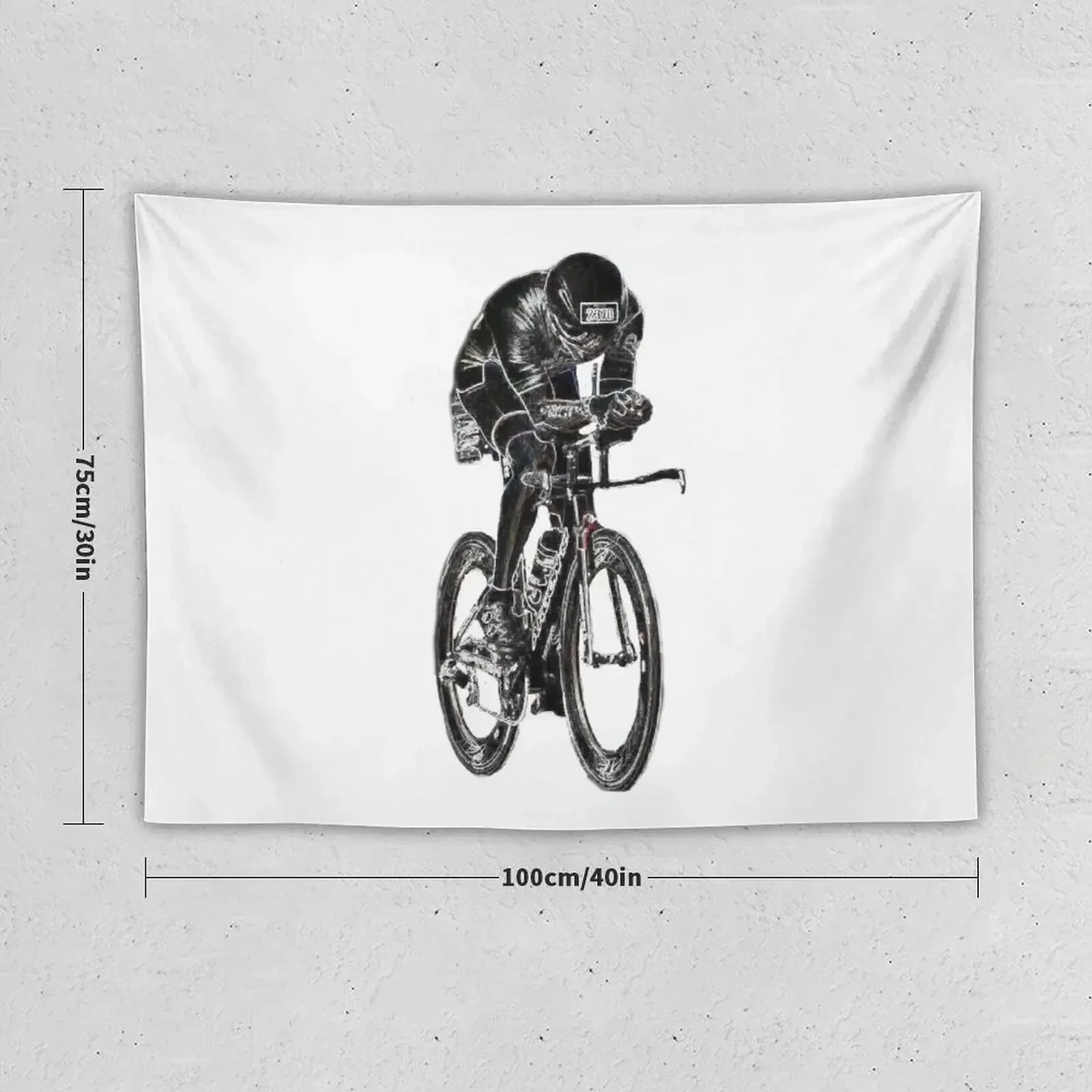 Triathlete, Bike, Road Bike, Racing Bike, Tri Bike Tapestry Home And Comfort Decor On The Wall Home Decor Accessories Tapestry