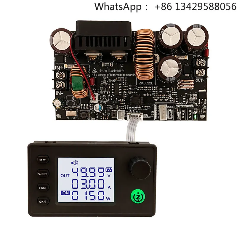 

WUZHI 6522 CNC Step-Down DC Adjustable Voltage Regulator Power Supply Constant Voltage Current Module 22A/1400W Third-Generation