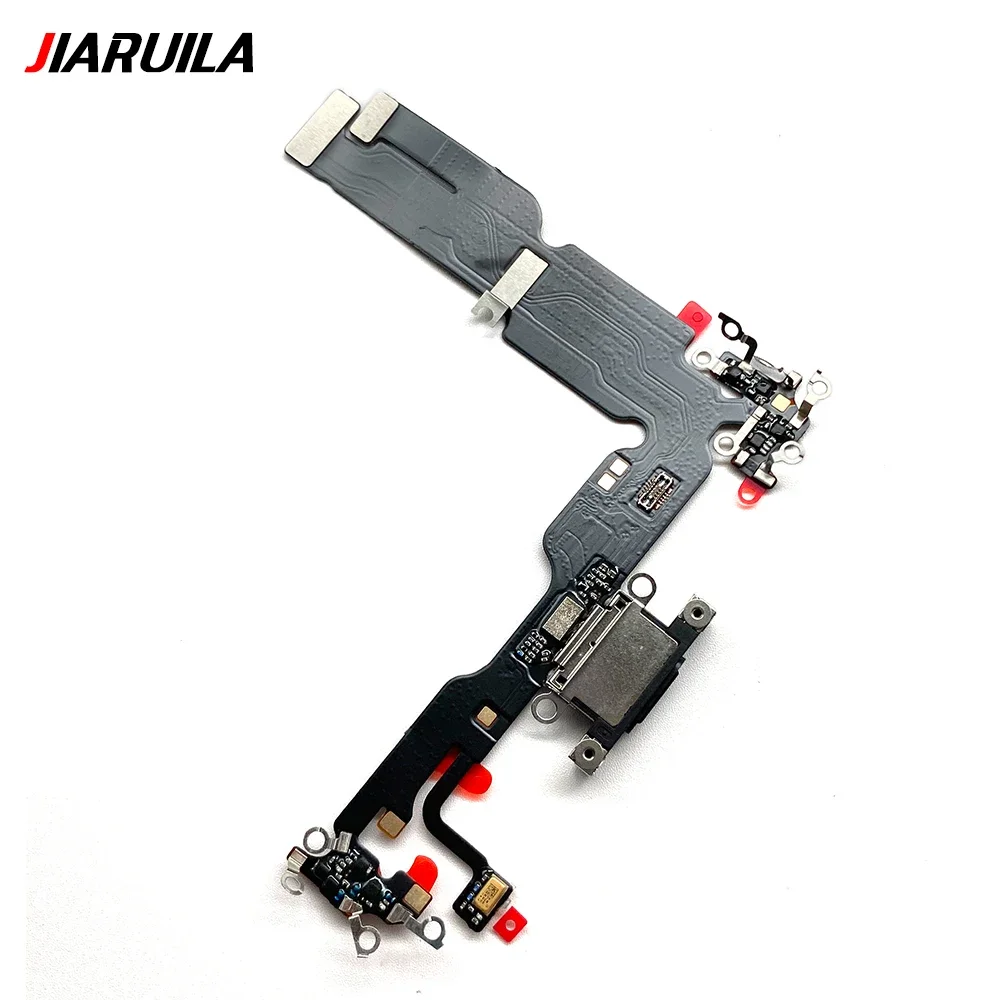 USB Charging Port Charger Board Flex Cable For Iphone 15 Pro Max / 15 Plus Dock Plug Connector With Microphone