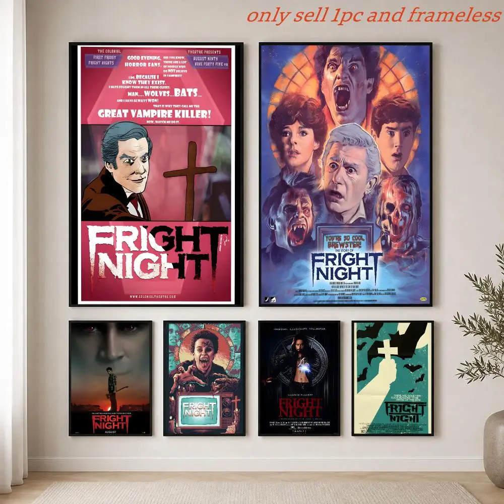 Supernatural-Filme F-Fright Night Poster HD Heißes Thema Sänger/OST/Film/Anime-Wasserdicht Selbstklebend Heimdekoration