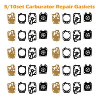 5/10set Brush Cutter Carburator Repair Walbro Carburetor Gaskets Diaphragms for Carburador 36f 40-5 139f GX35 Trimmer