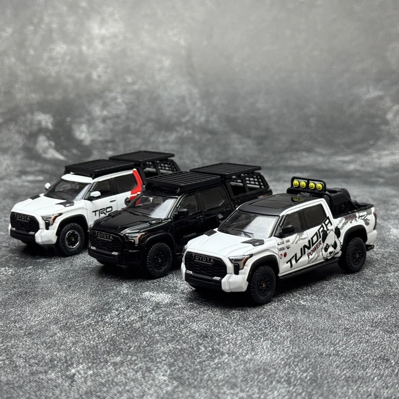 

GCD 1:64 Tundra MK3 XK70 TRD Pro Picku легкосплавный автомобиль, литье под давлением и игрушечные транспортные средства, модель автомобиля, миниатюрная масштабная модель автомобиля для детей
