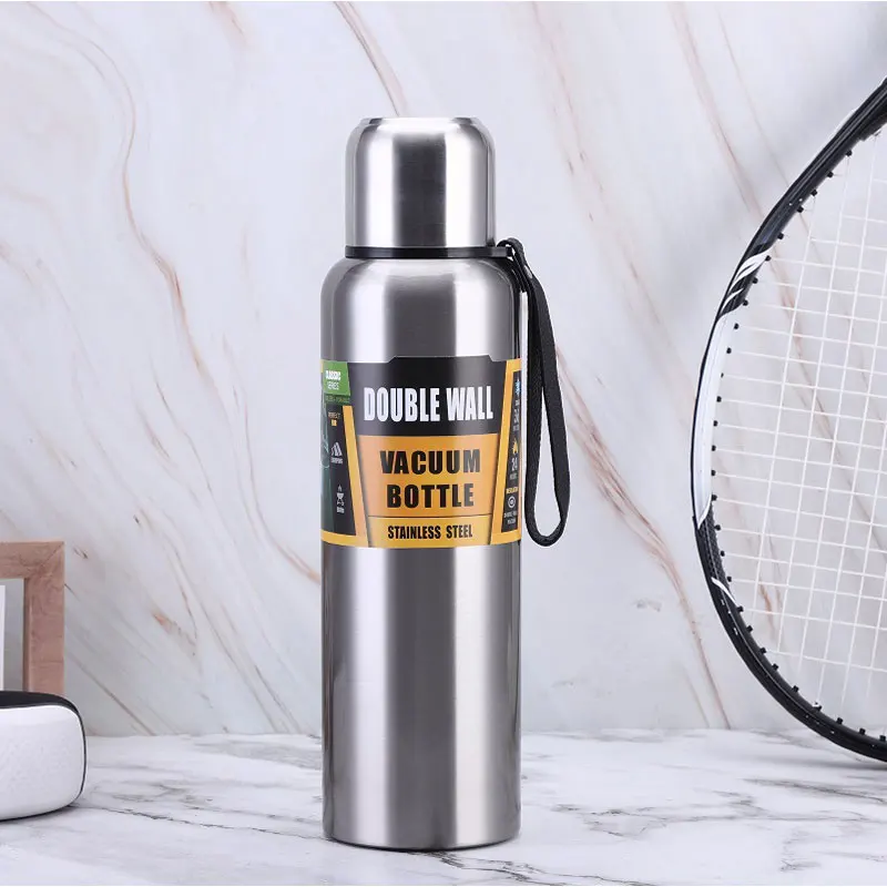 Large Capacity 500/1000ml Thermal Bottle Vacuum Double Wall 304 Stainless Steel Hot Cold Water Flask Thermos Coffee Mug