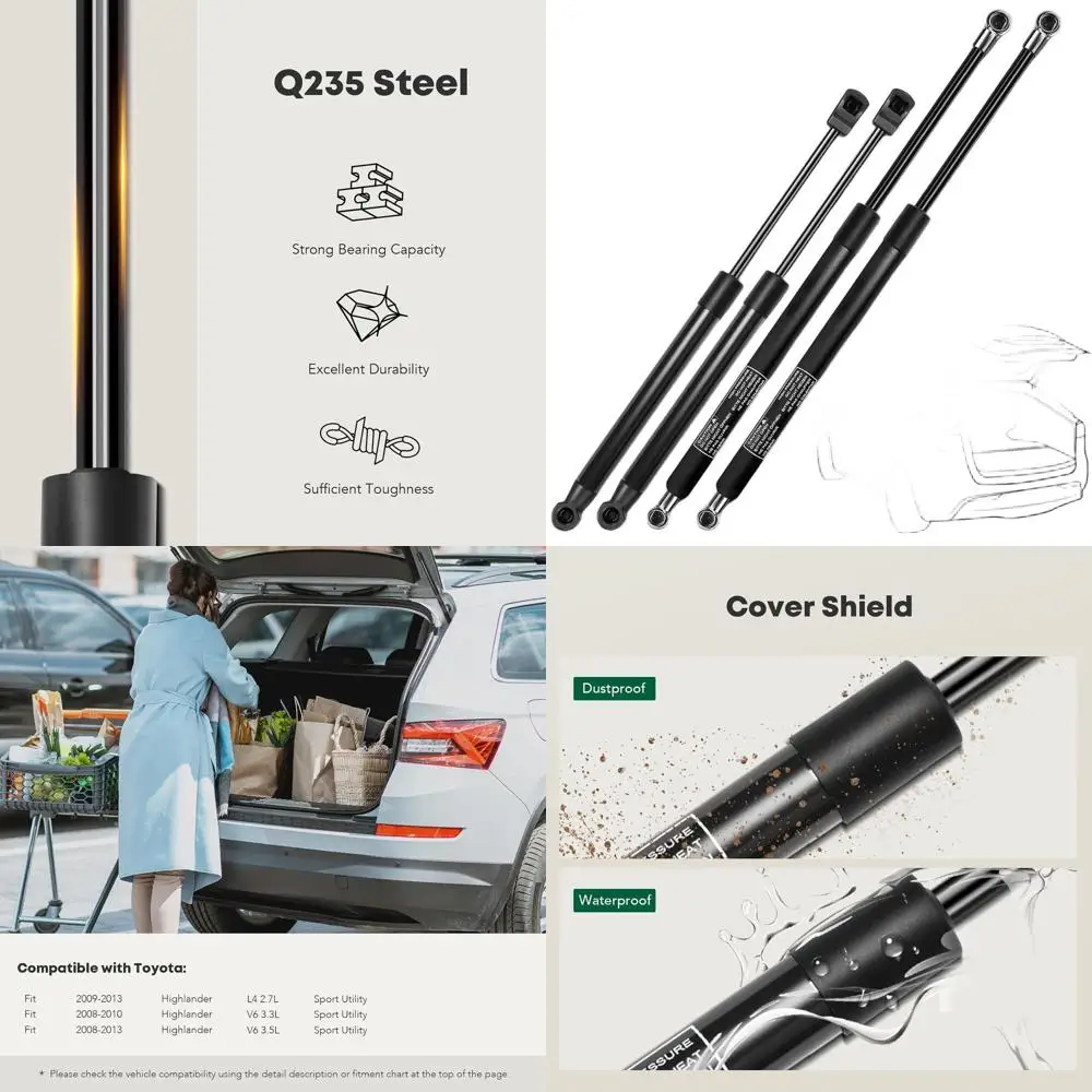 

Пара 2008-2013 Toyota Highlander заднее стекло и опора подъема газовных пружин