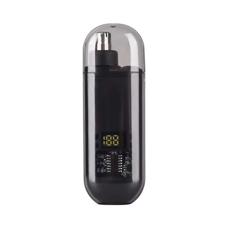 Recortador de vello nasal portátil, mini recortador de vello nasal y de orejas, recortador nasal recargable para hombre