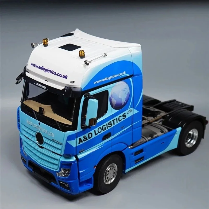 1pcs 360 Degree Rotating Light LED Engineering Lamp 1/14 For Tamiya Lesu For Scania Man Actros Volvo Car Parts Rc Truck Trailer