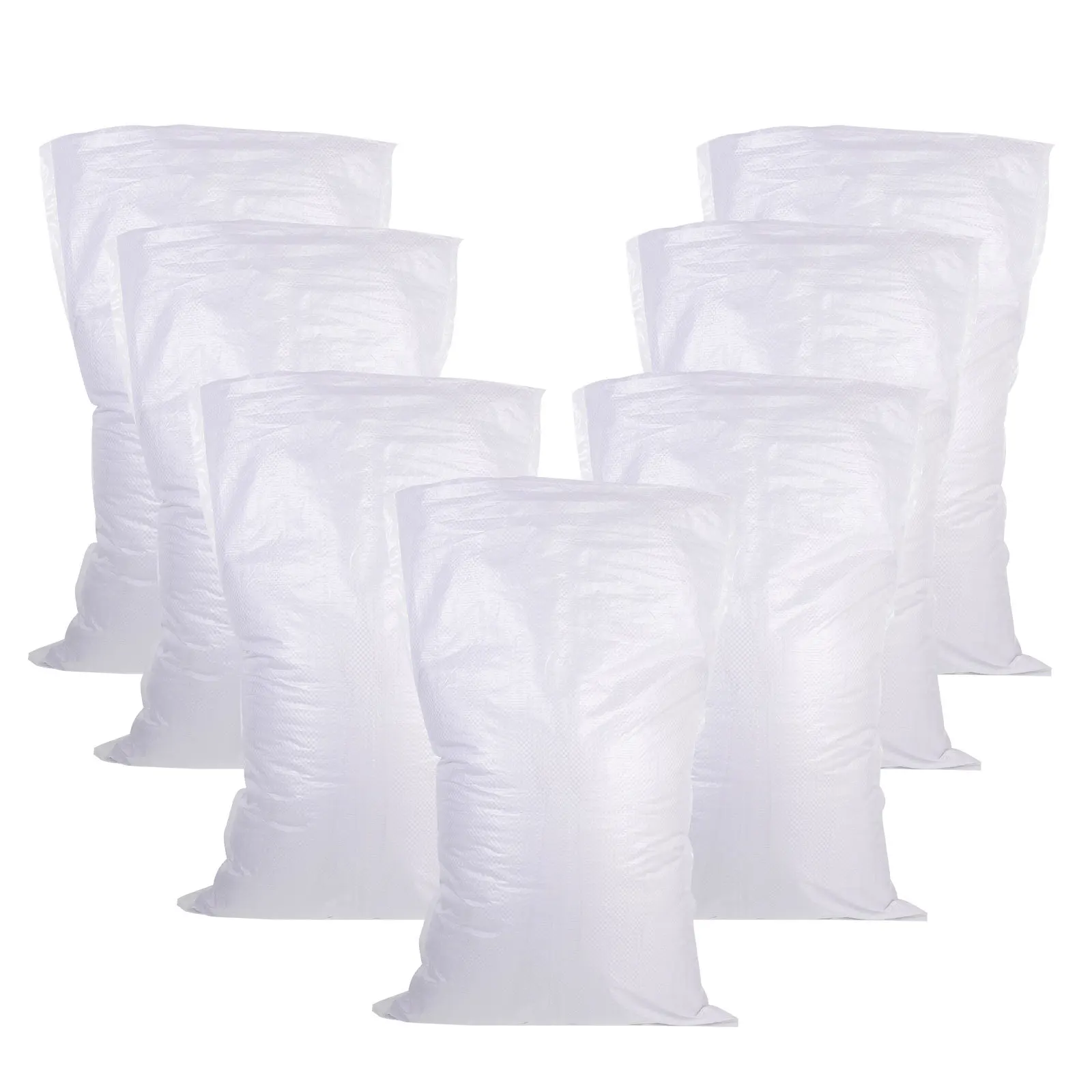 16Pcs Large Capacity Empty Sandbags Sturdy Waterproof Woven Bags for Flood Hurricane Protection Outdoor Storage