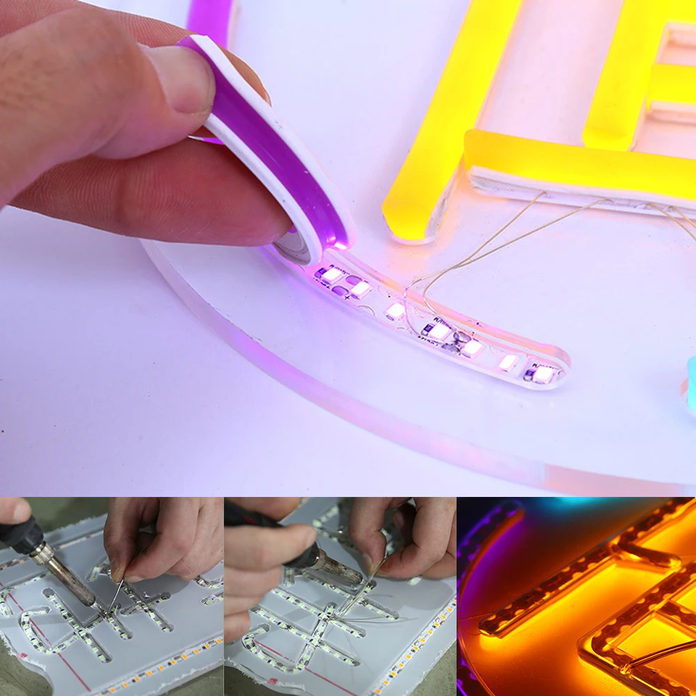 2000PCS LED Neon Light Welding Wire Enameled Wire Silver Color Middle Connector For 5V 12V 24V Neon Lamp Soldering Accessories