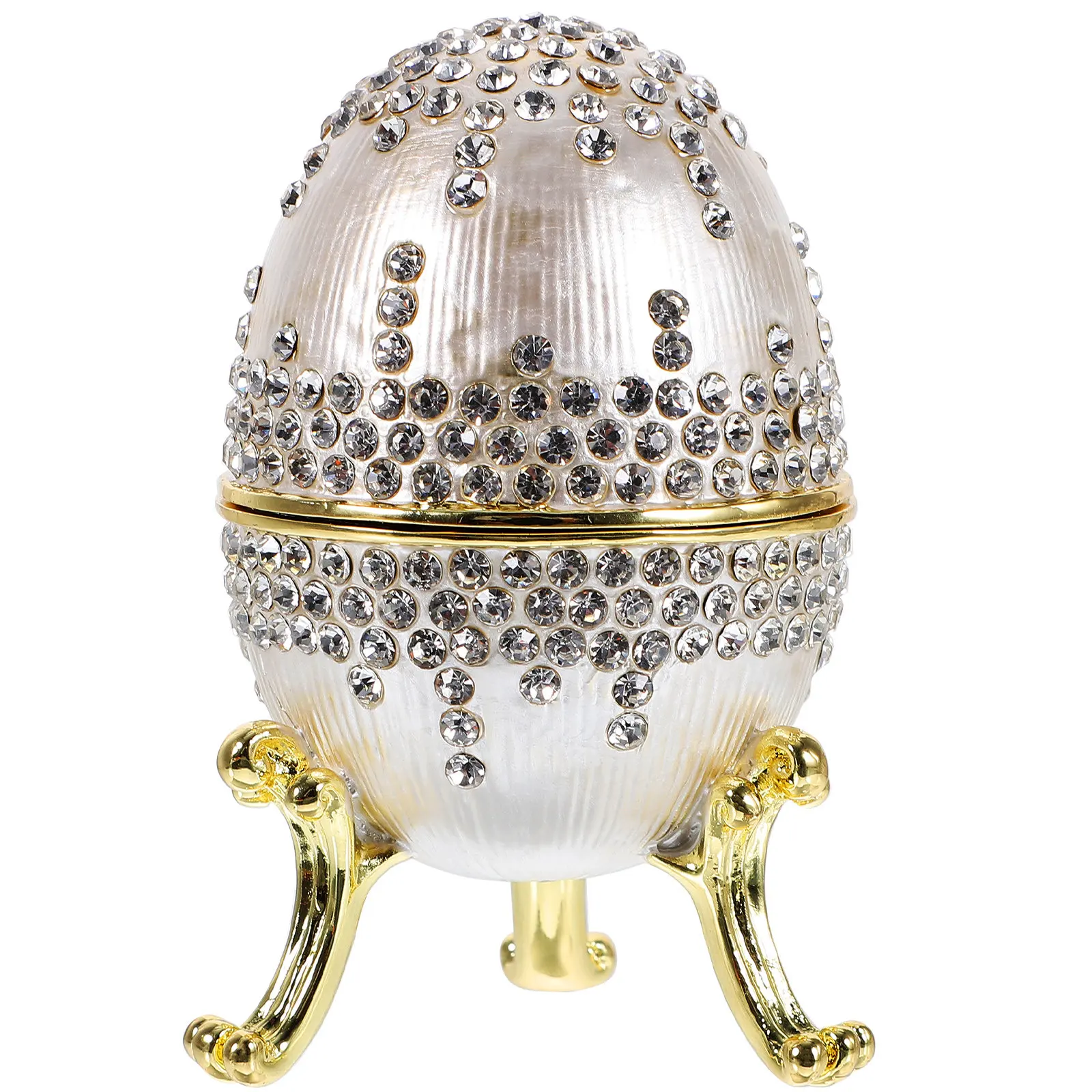 

Metal Easter Jewelry Box Organizer Necklace Ring Storage Display Decorative Gift Wrapping Jewelry Box Earrings Container