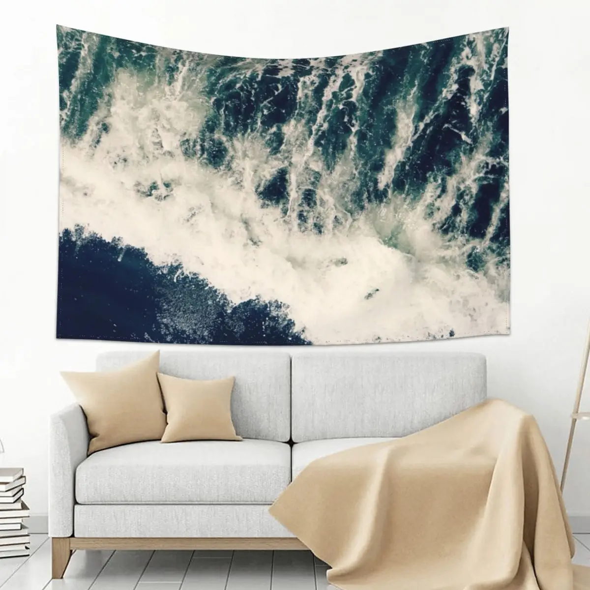 

The Ocean Roars Tapestry Aesthetics For Room Aesthetic Room Decorations Room Design Aesthetic Decors Tapestry