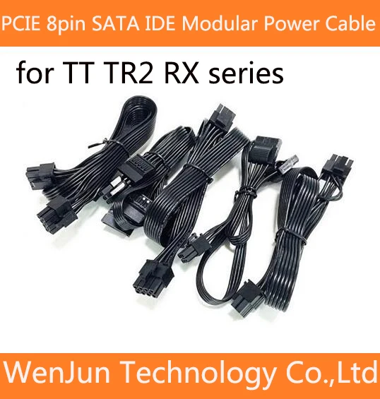 High Quality PCIE 8pin SATA CPU IDE molex Modualr Power Supply Cable for TT TR2 RX series 650W 750W 850W 1000w 1200W