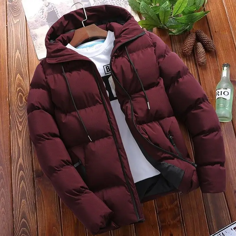 2022 Men\'s New Thickened Cotton Clothes Loose Casual Cotton Coat Winter Trend All-match Handsome and Warm Cotton Clothes