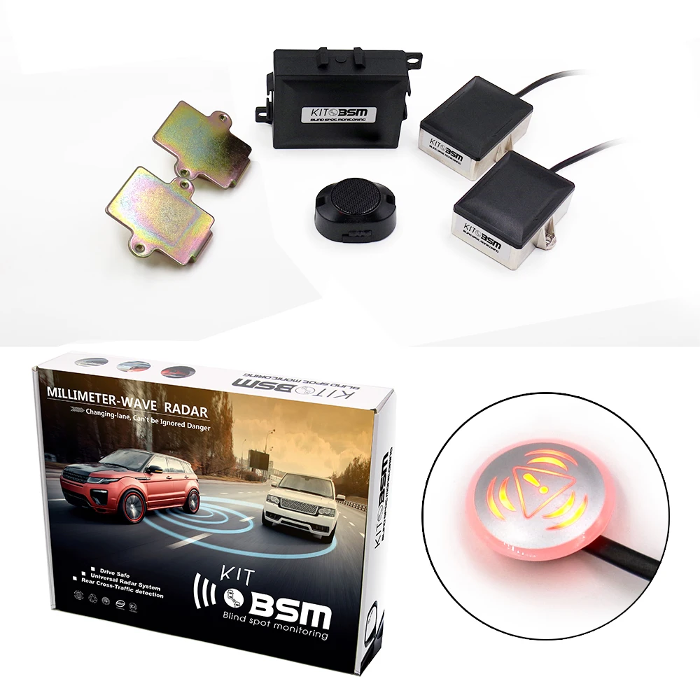 Autodragons NEW Universal blind spot monitor side assist system 24 GHz microwave radar BLS/ Bsd/Bsm/Bsa car alarm System