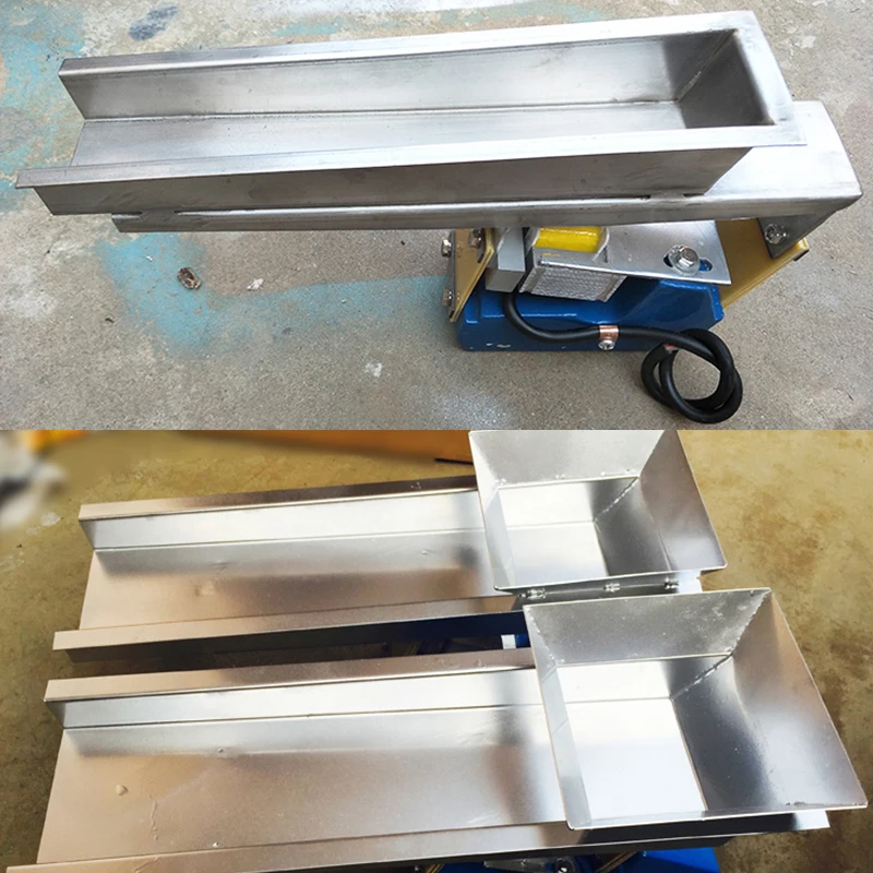 GZV1 GZV2 Small Electromagnetic Vibrating Feeder With controller 220V Adjustable Speed Mini Shaking Feeding Machine
