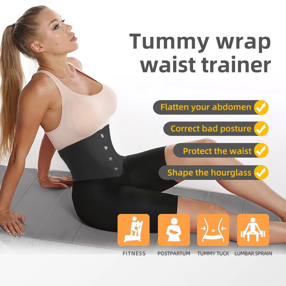 Dimmkof Multifunctional Waist Belt Women\'s Waistline Reduce Back Supporting Corset Weight Loss Workout Fitness Belt Body Shaper