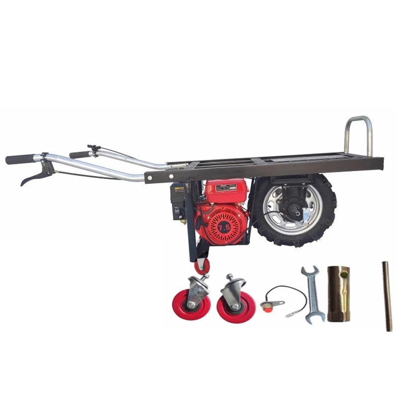 

Одноколесная ручная тележка с топливным питанием, транспортировочная тележка для горных/оргардеров, сельскохозяйственная ручная тачка с ручным нажатием