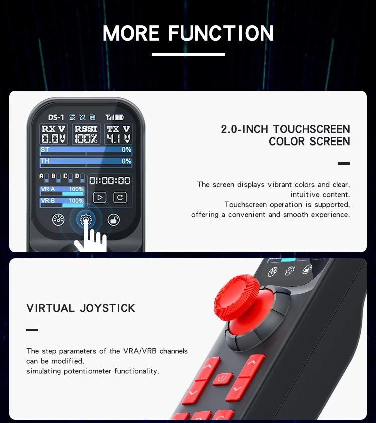 جديد HOTRC DS800 2.4G 8CH الارسال اللون شاشة تعمل باللمس نظام الراديو التحكم عن بعد F-08A استقبال ل RC سيارة الزاحف أجزاء القوارب