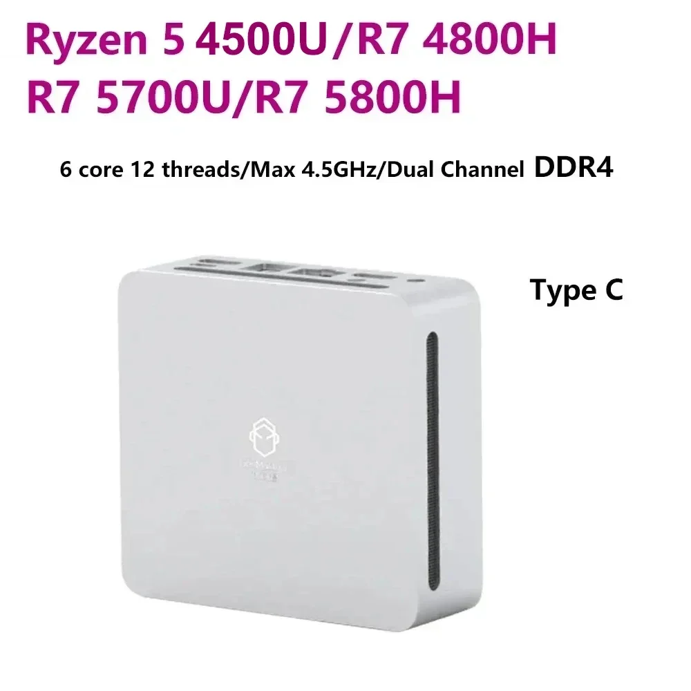 SZBOX Ryzen 5 4500U/R7 4800H/R7 5700U/R7 5800U كمبيوتر صغير ويندوز 11 DDR4 3200Mhz NVME SSD WiFi 6 BT 5.2 كمبيوتر ألعاب