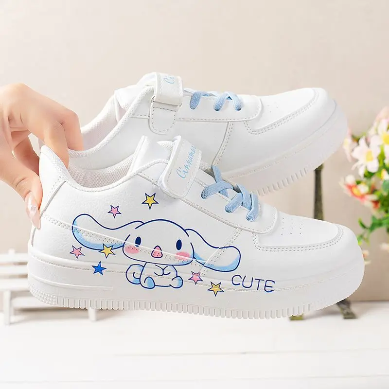 

Girls Middle School and Older Children Velcro Breathable Little White Shoes Students 2026 New Girls Sports Board Shoes