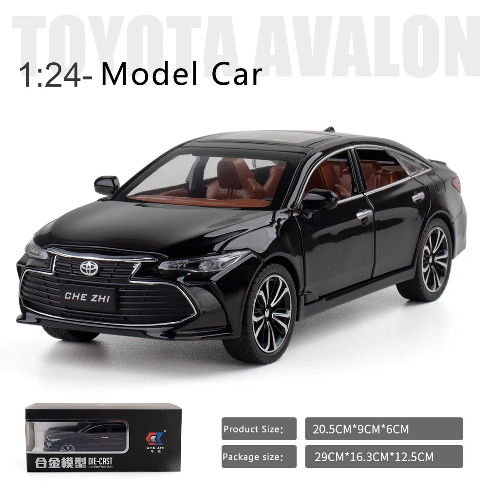 1:24 Toyota Asian Dragon Alloy Model samochodu Symulacja dźwięku i światła Odciągnij Zabawkowy samochód dla dzieci Chłopiec Kolekcja Ozdoby Prezent