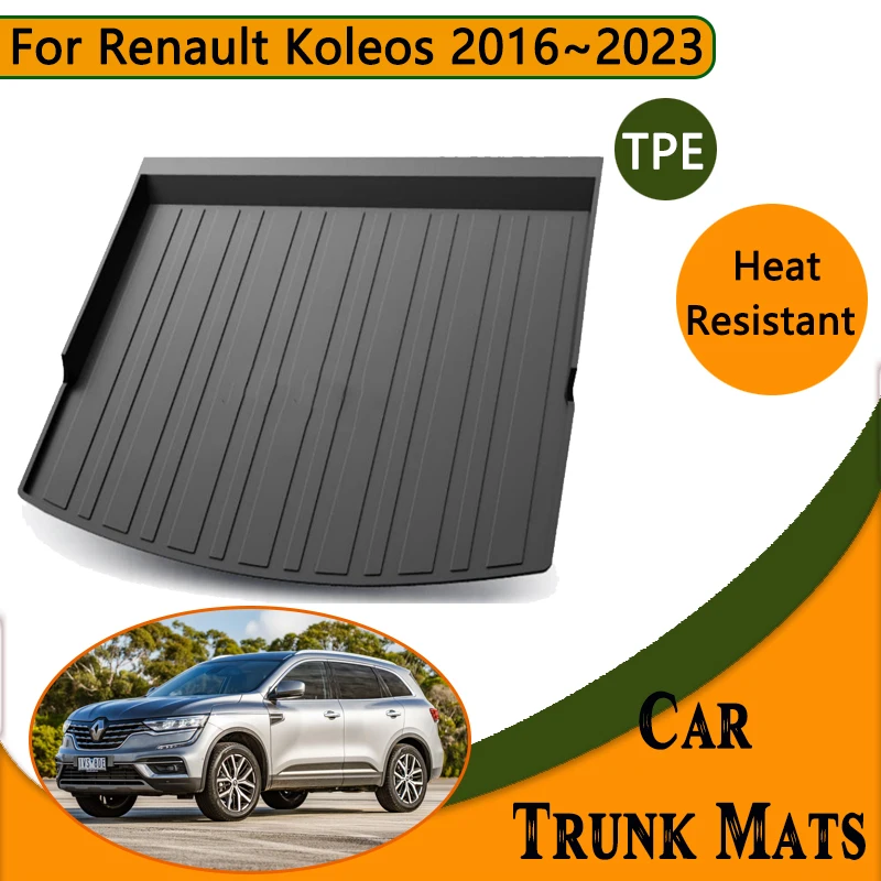 

for Renault Koleos HC Renault Samsung QM6 2016~2023 Car Trunk Mat Waterproof Carpet Anti-dirty Liner 3D TPE Material Storage Pad