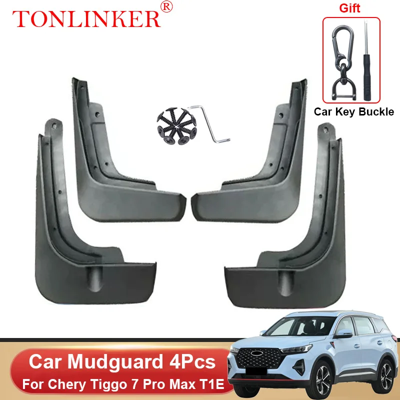 

TONLINKER Car Mudguard For Chery Tiggo 7 Pro Max T1E 2022 2023- Mudguards Splash Guards Front Rear Fender Mudflaps Accessories