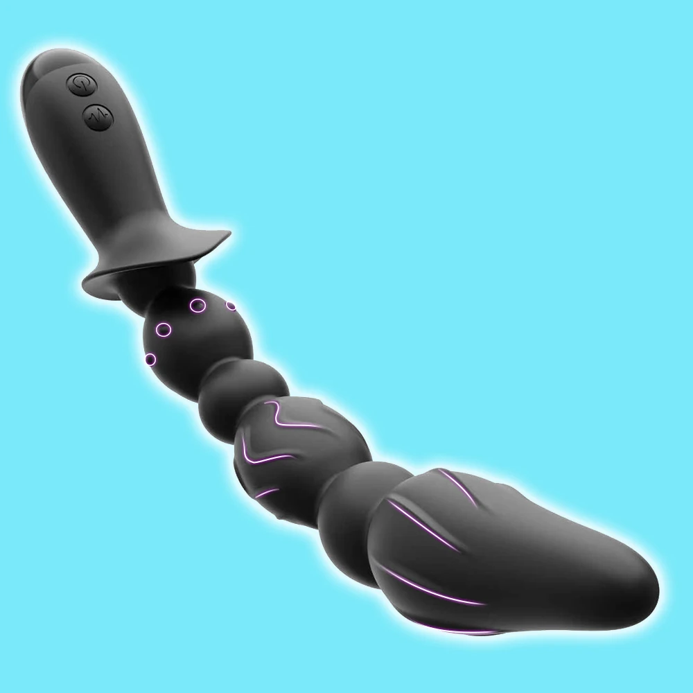 Vibrating Beads Butt Plugs Anal Vibrator For Men Long Orgasm Women Vagina Massage Clitoris Stimulator Sex Toys For Couple
