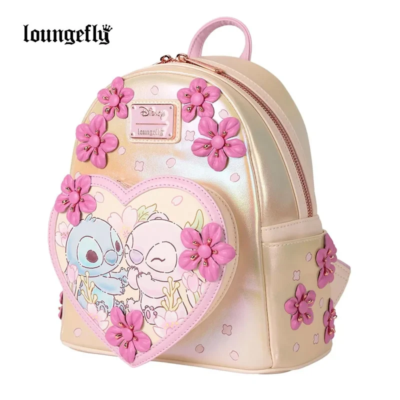 

12-стильный рюкзак Loungefly Disney Pink Series, милый мини-рюкзак с вышивкой