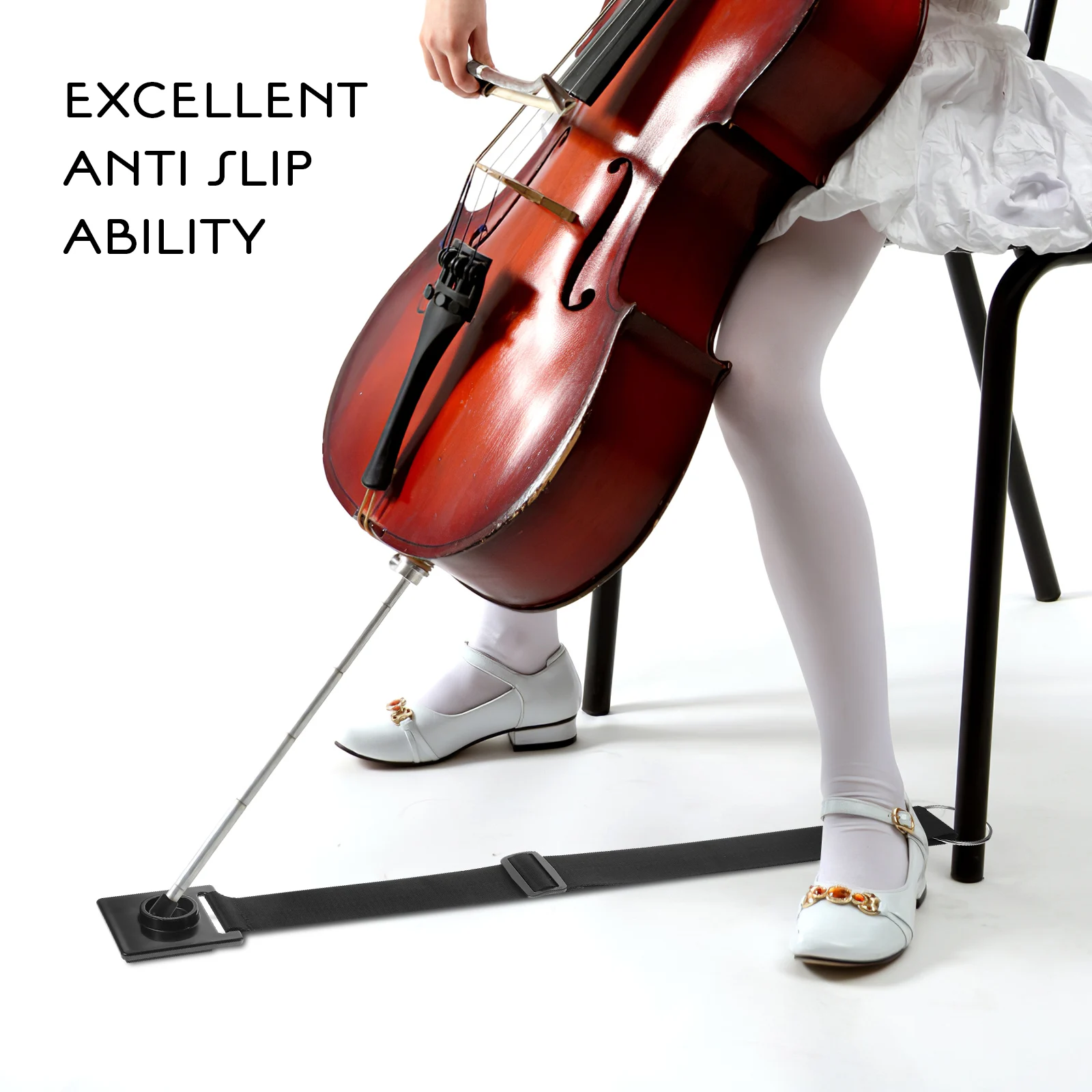 

6 Pcs Anti-slip Mat for Cello Adjustable Strap Endpin Stopper Holder Anti-skid Instrument Protectors