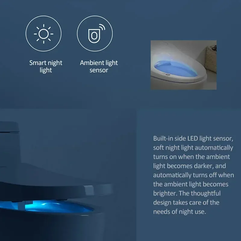 U-shape Smart toilet seat Electric Bidet cover smart night light intelligent  bidet sprayer heat clean dry Massage