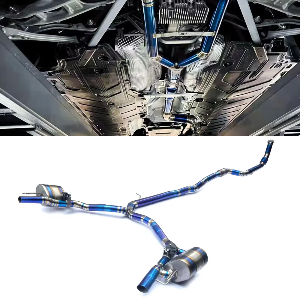 

Ecnal Exhaust Catback with Valve Muffler TC4 Titanium Alloy Sport Exhaust Pipe for Mercedes Benz amg GT43 GT50 GT53 3.0T 2018+