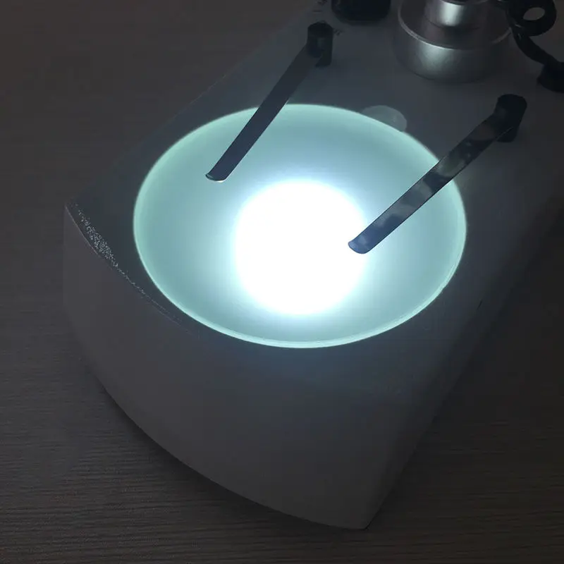 Diameter 75 mm Microscope Specimen Stage Translucent Frosted Glass Working Stage Round Specimen Plate for Stereo Microscope